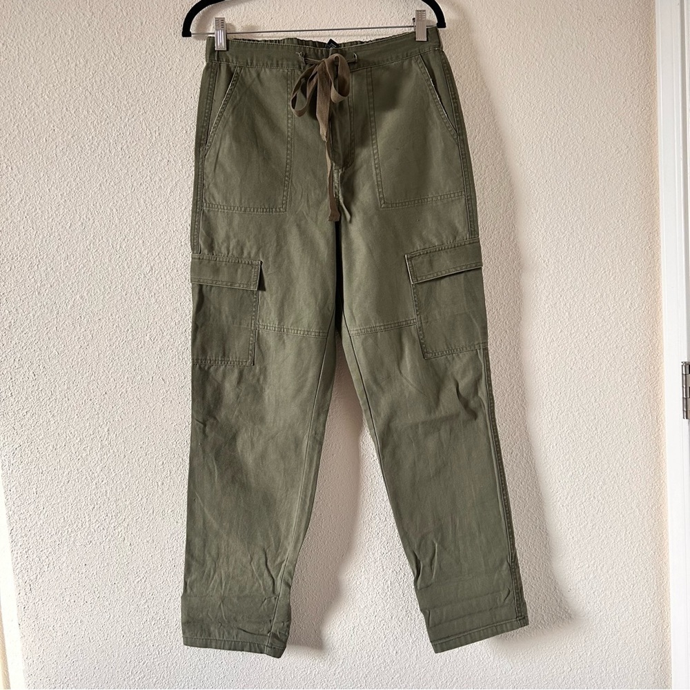 Forever 21 Cargo High Waist Olive Green Pants Women Sz Medium